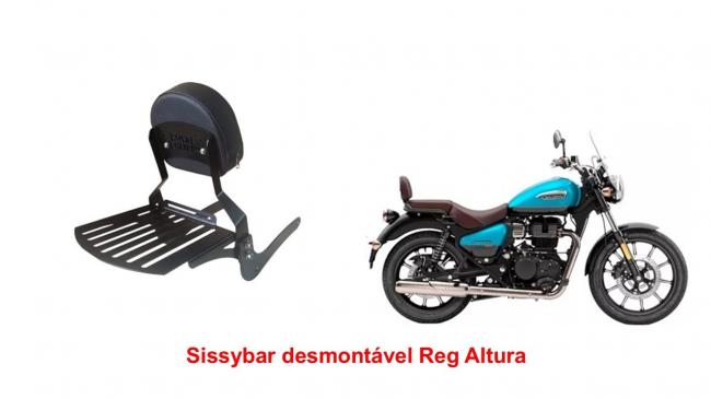 Sissybar Desmontável Regulagem Altura