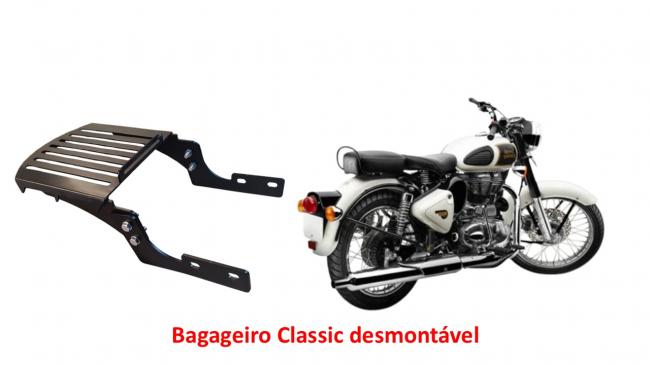 Bagageiro desmontável em chapa