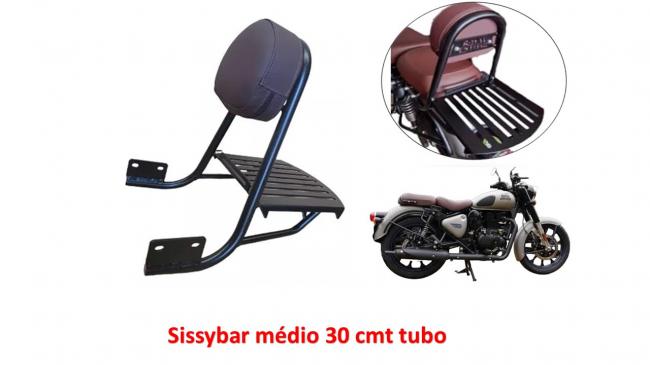 Sissybar Médio 30 cmt chapa