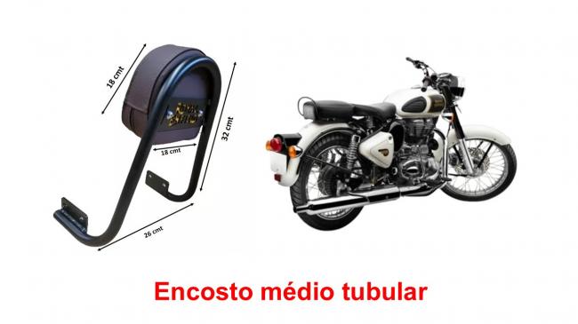 Encosto médio Tubular 30 cmt