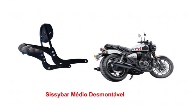 Sissybar Desmontável Médio 30 cmt