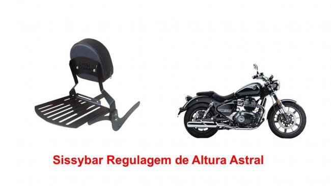 Sissybar Desmontável Regulagem de Altura
