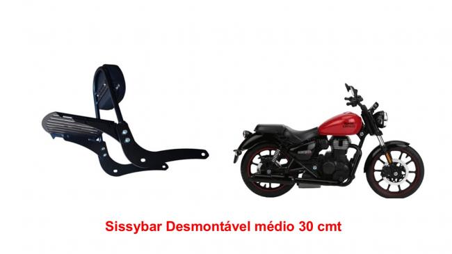 sissybar médio 30 cmt desmontável