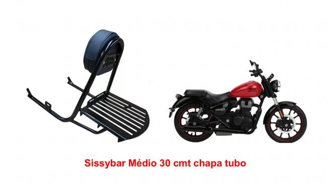 Sissybar Médio 30 cmt chapa