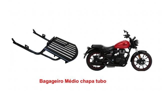 Bagageiro tubo chapa