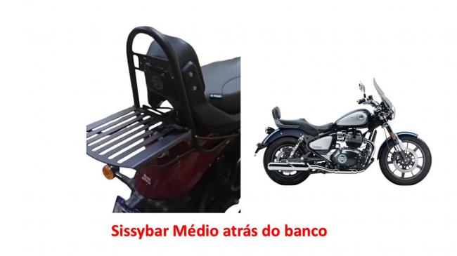 Sissybar arco Médio atrás do banco