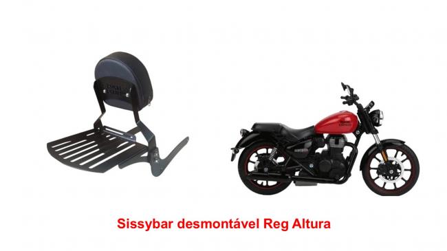Sissybar Desmontável Regulagem Altura