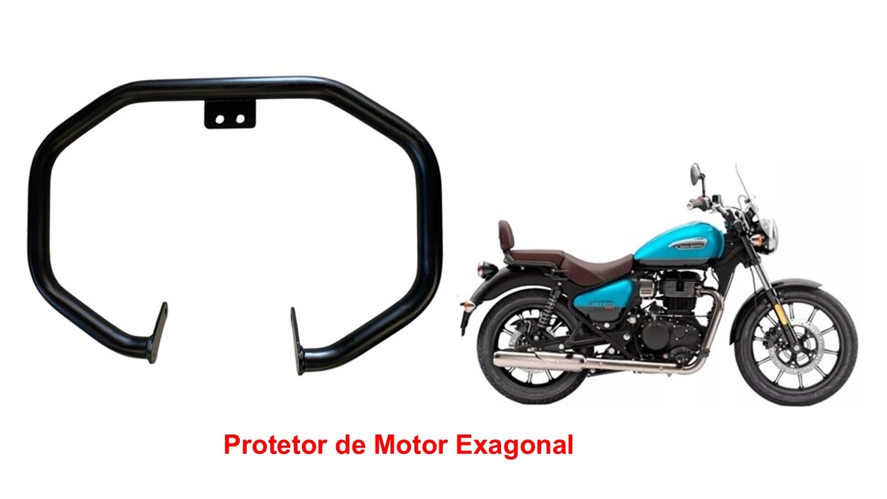 Protetor de Motor Hexagonal Meteor 350 Stellar