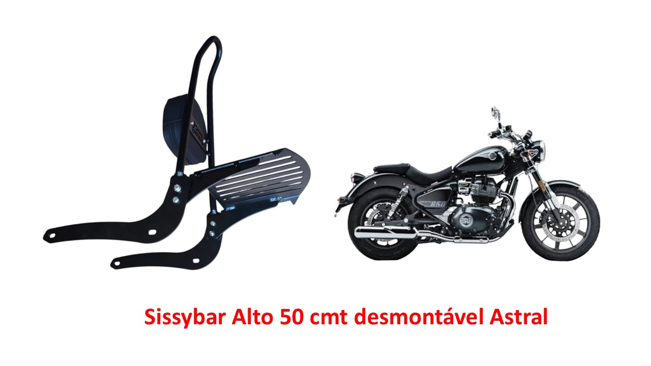 Sissybar Desmontável Alto 50 cmt astral