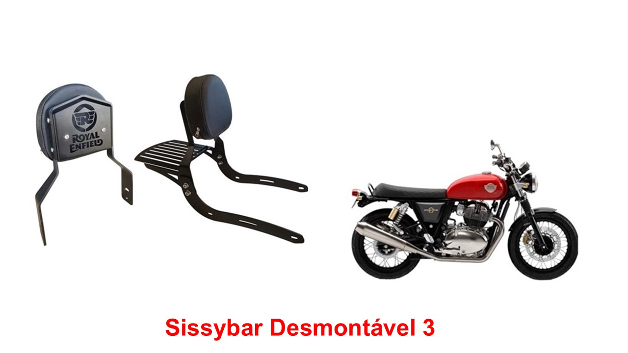 Sissybar Desmontável Baixo Capela Interceptor 650