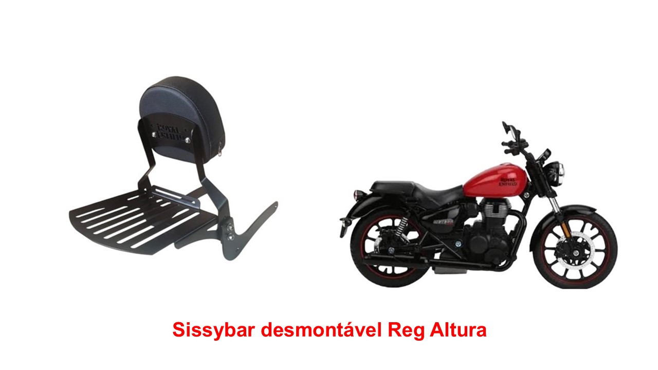 Sissybar Desmontável Reguylagem de Altura Fireball
