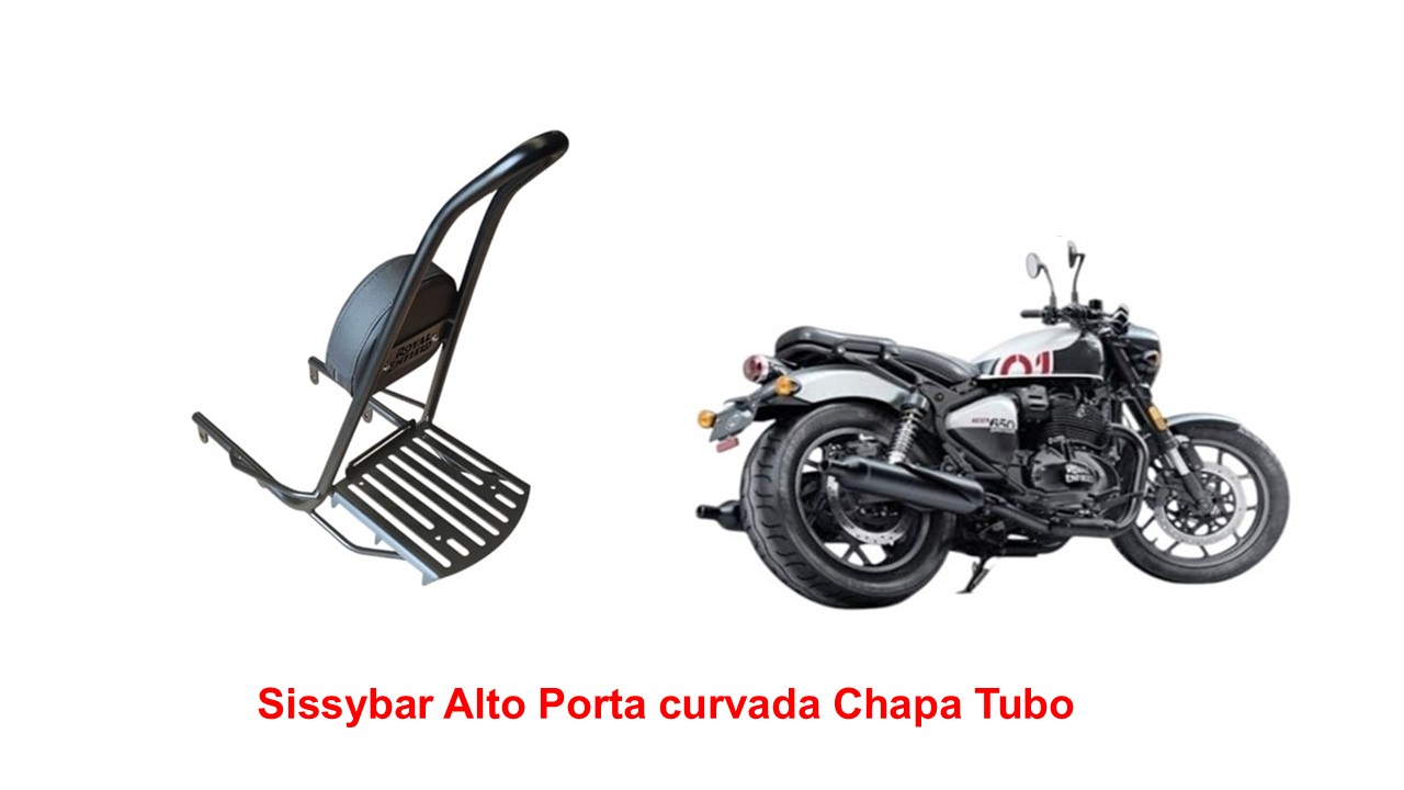 Sissybar Alto Ponta Curvada Shotgun 650