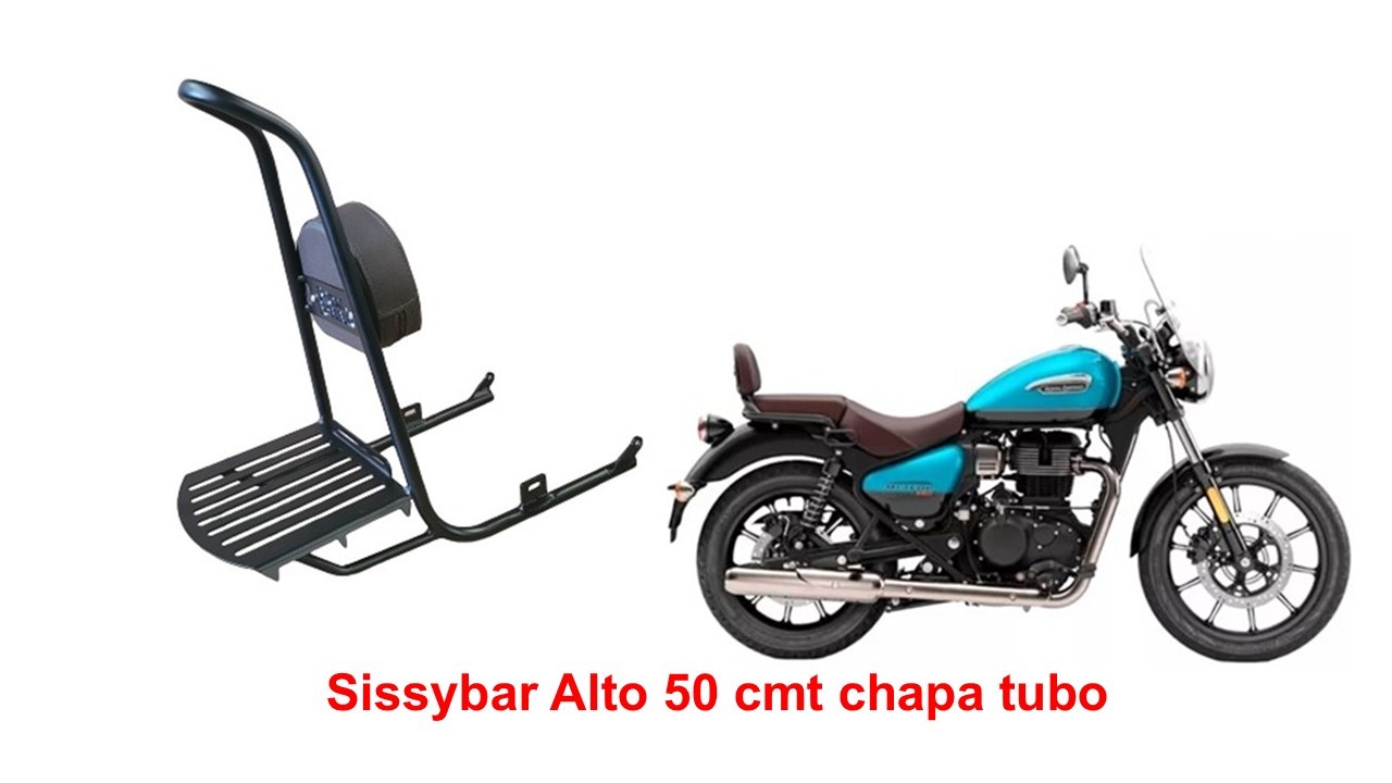 Sissybar Alto Ponta Curvada Meteor 350 Aurora