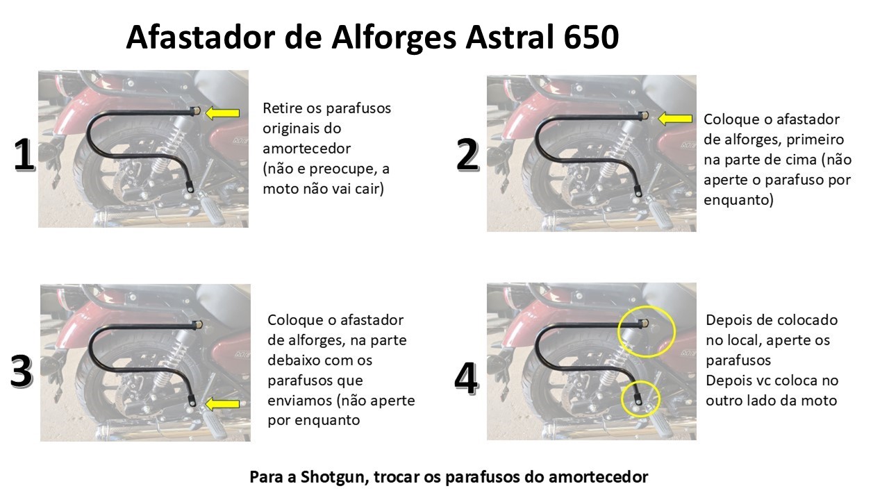 Afastador de Alforges Super Meteor Astral 650