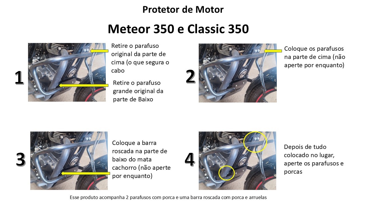 Protetor de Motor Mata Cachorro Fireball 350