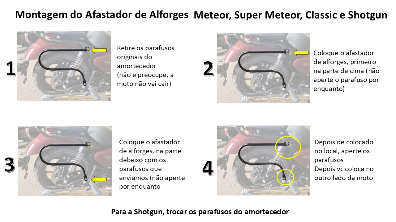 Afastador de Alforges Meteor 350 Fireball