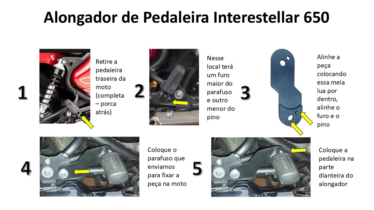 Alongador de Pedaleira Super Meteor Interestellar 650